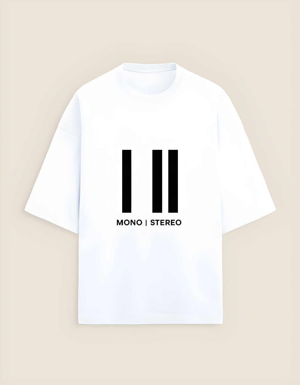 "Mono-Stereo" - Unisex Terry Oversized Tee