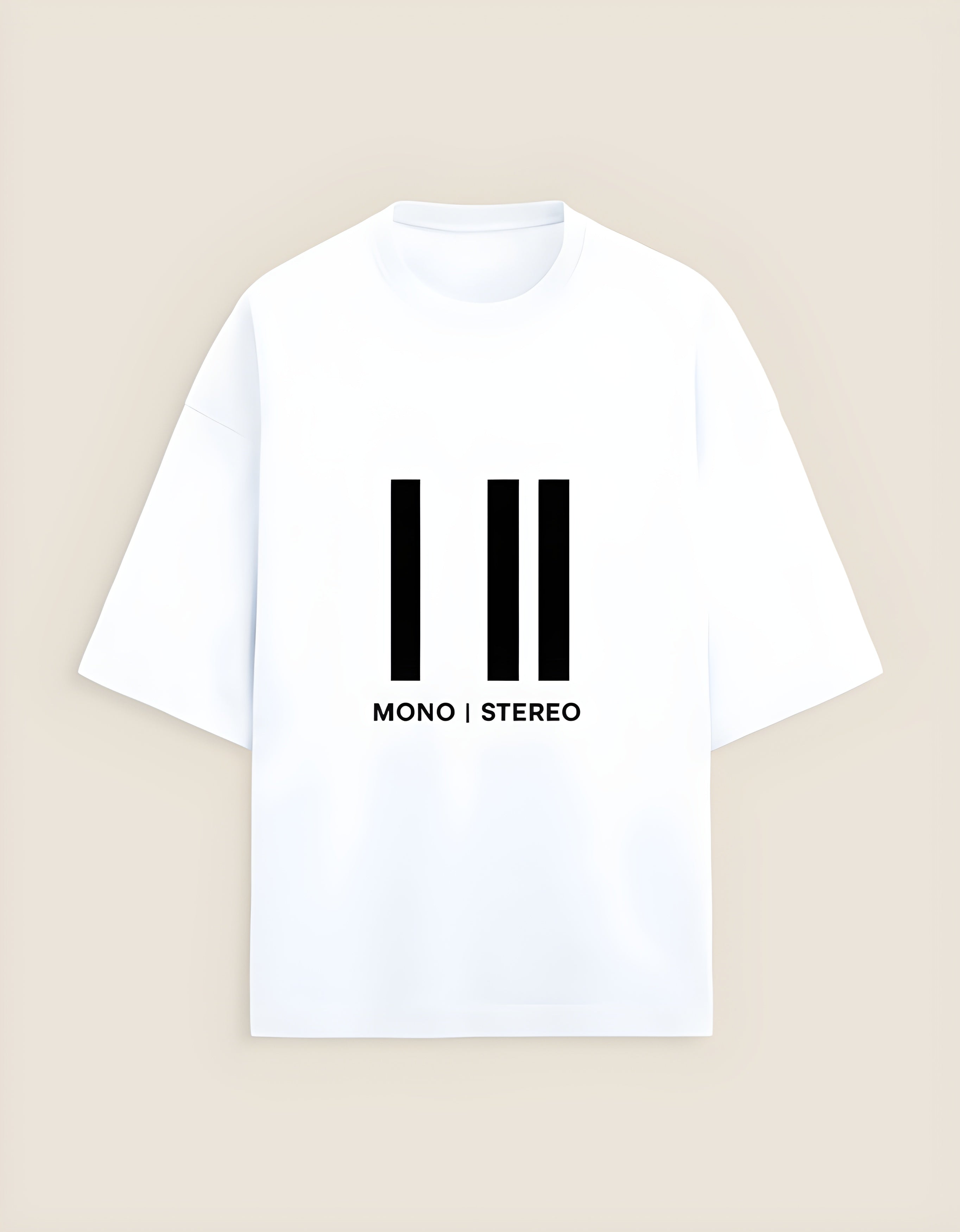 "Mono-Stereo" - Unisex Terry Oversized Tee