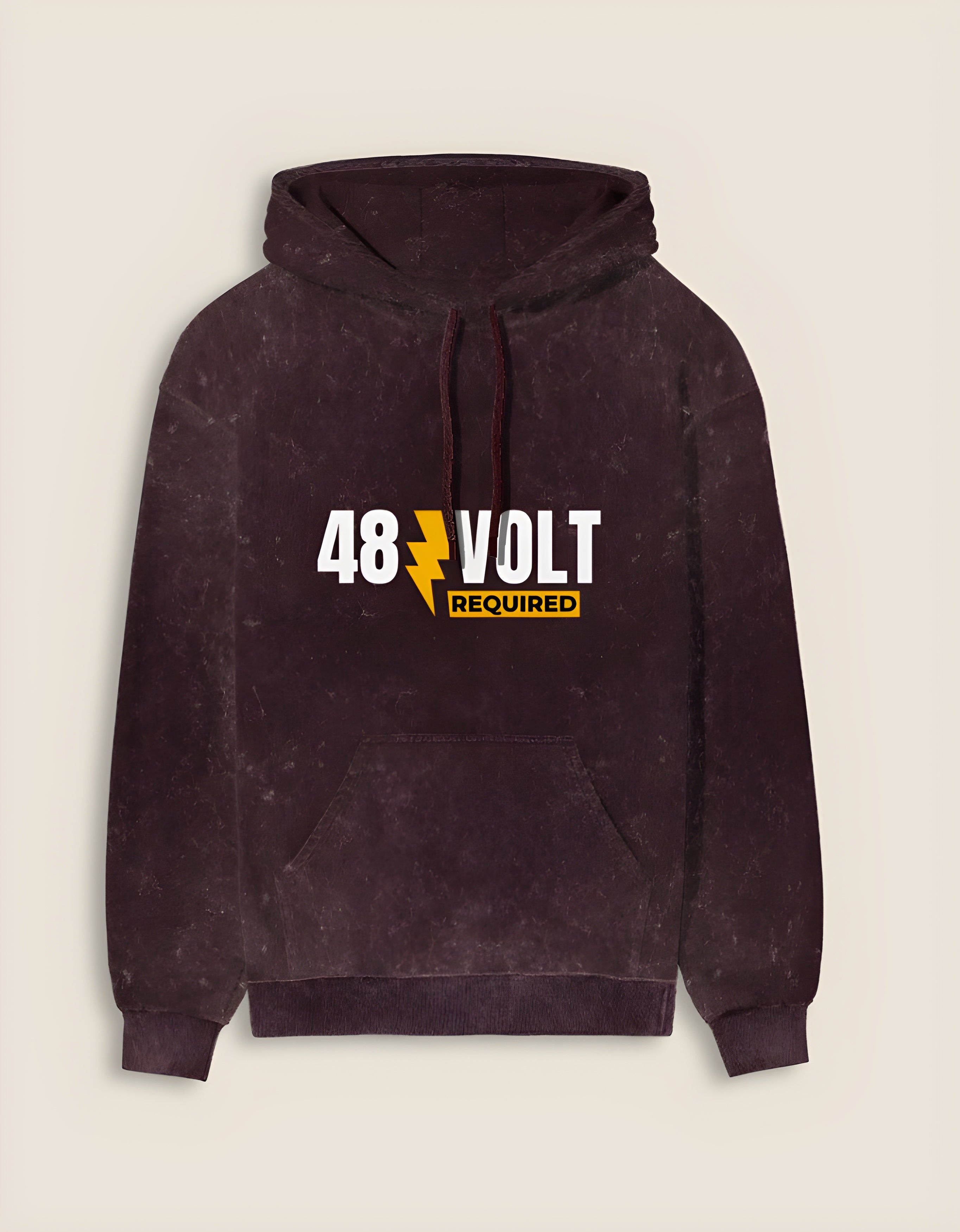 "48 Volt" - Unisex Acid Washed Hoodie