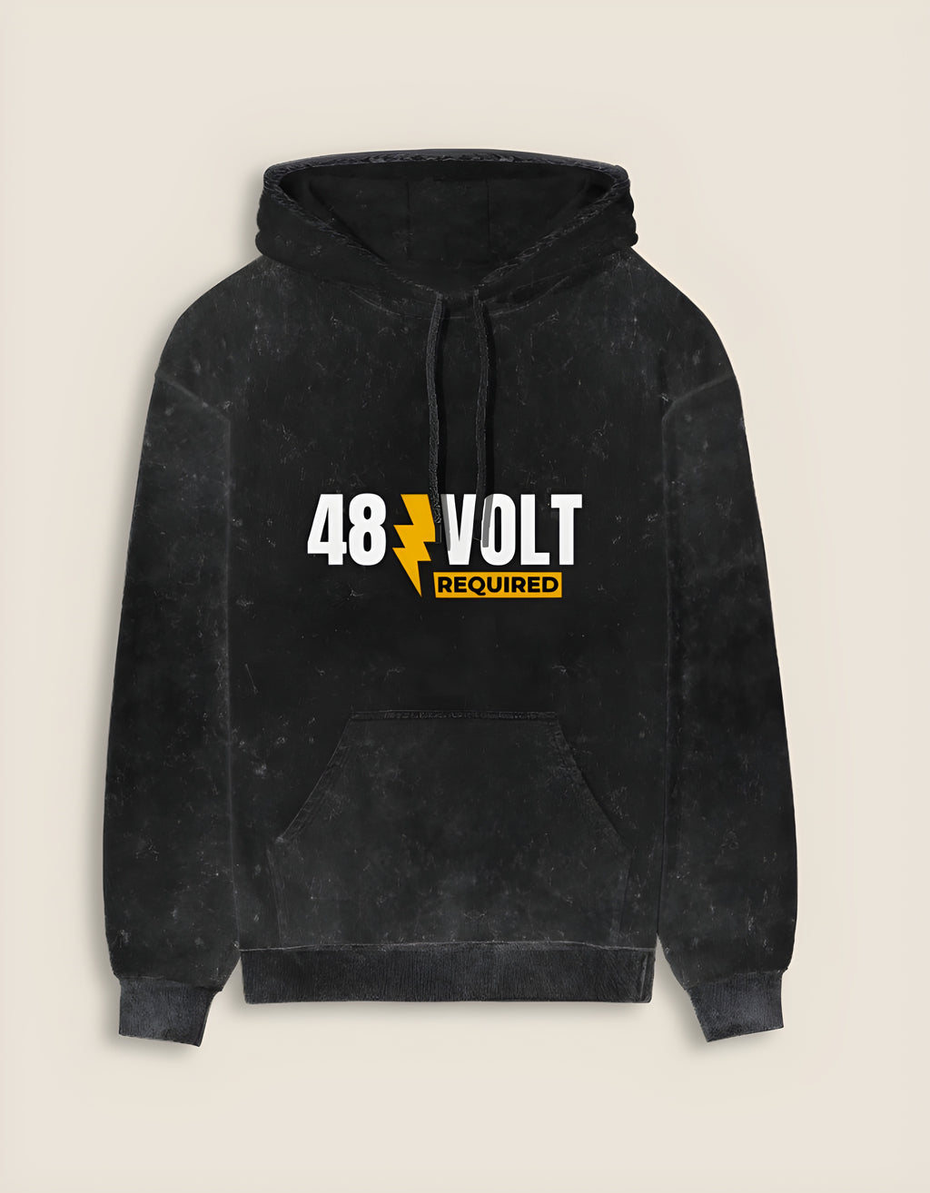 "48 Volt" - Unisex Acid Washed Hoodie