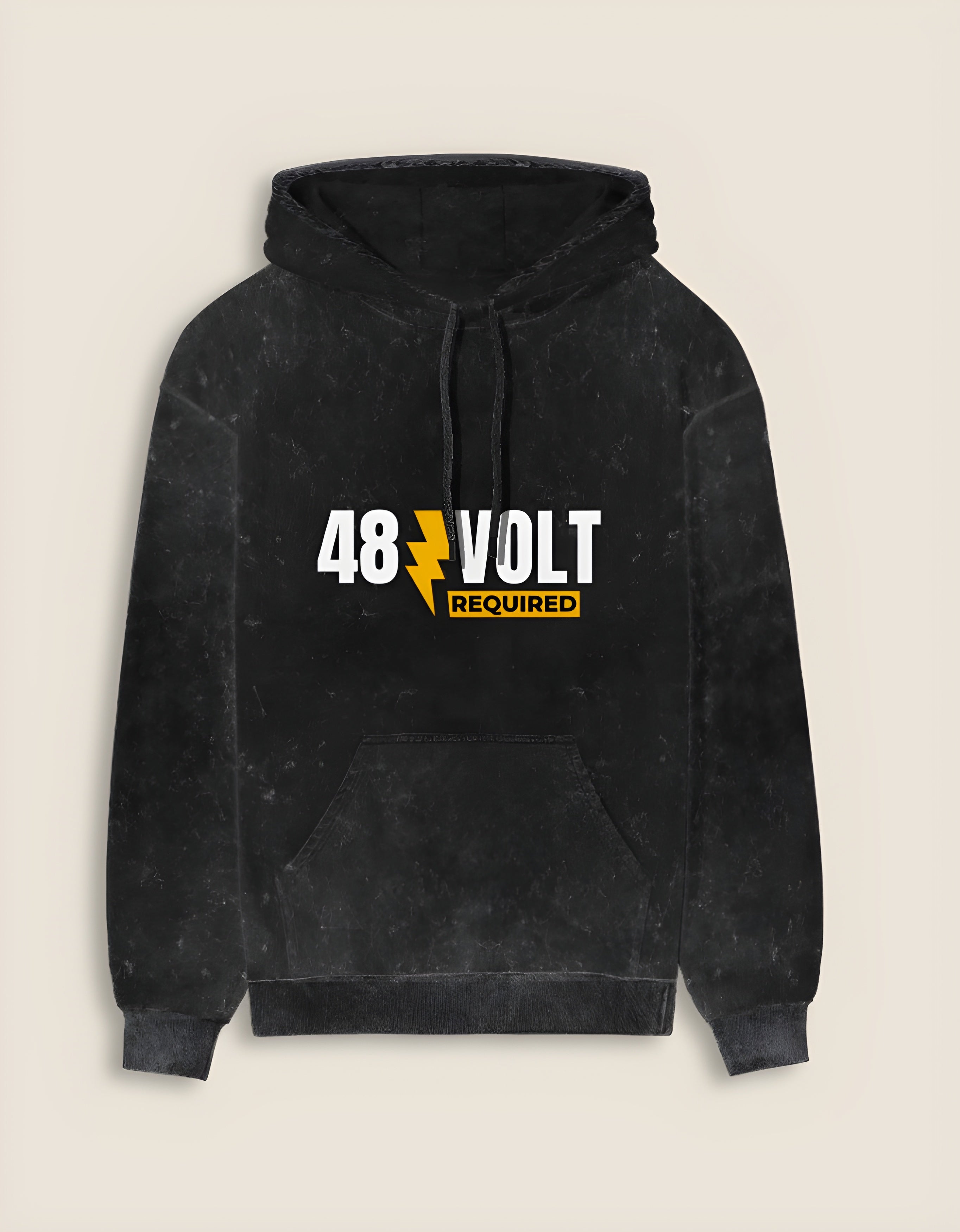 "48 Volt" - Unisex Acid Washed Hoodie