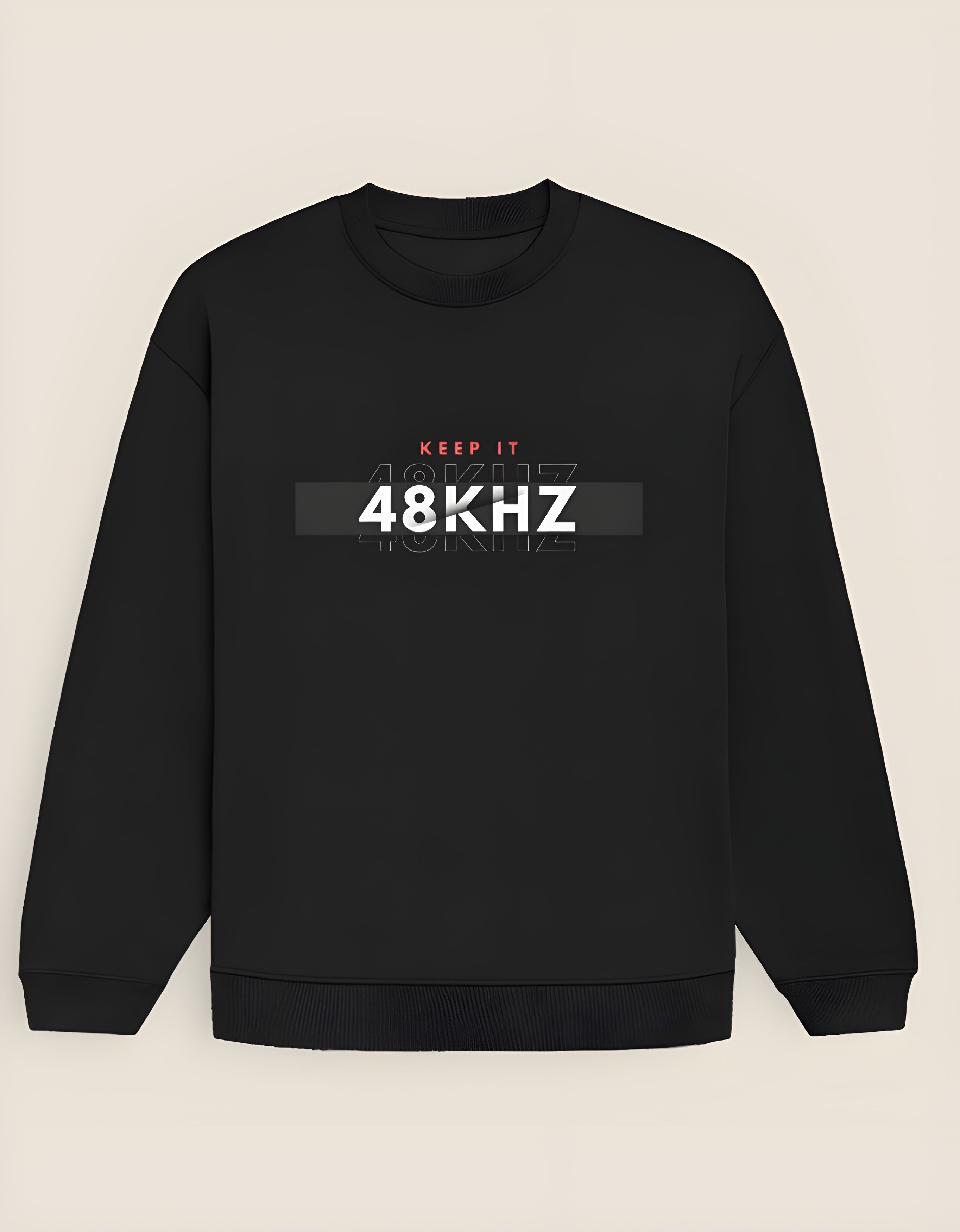 "Keep It 48Khz" - Unisex Oversized Sweatshirt