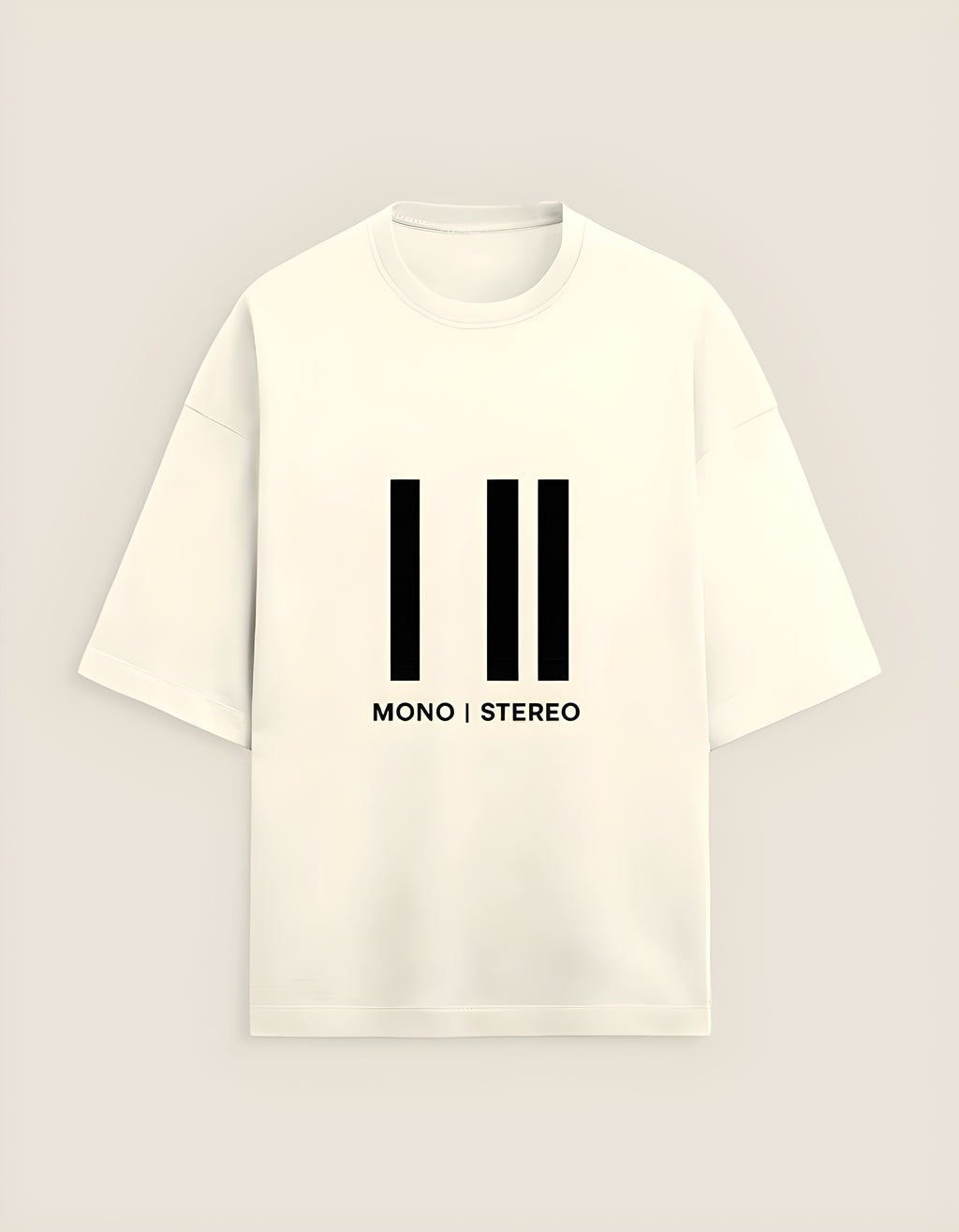 "Mono-Stereo" - Unisex Terry Oversized Tee