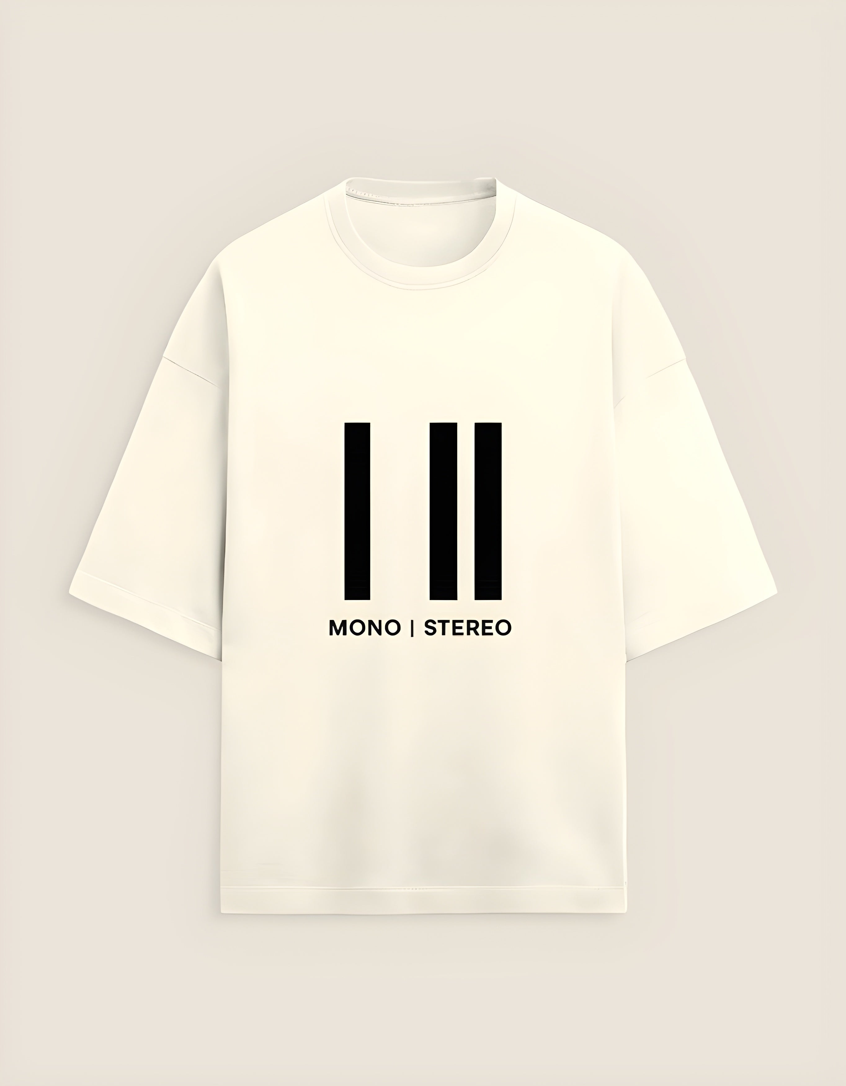 "Mono-Stereo" - Unisex Terry Oversized Tee