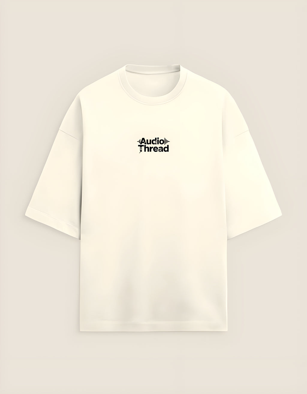 "Please Don't Touch My Knob" - Unisex Terry Oversized Tee (Off White)